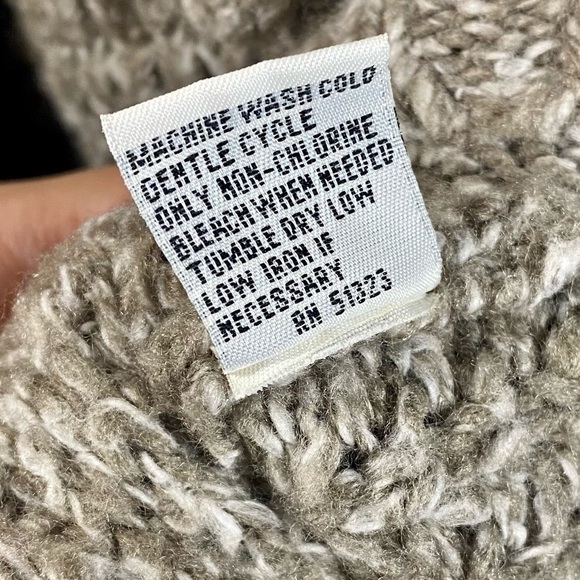 Kenneth Cole tan knit shirt sleeve button up cardigan size XS - Picture 7 of 8